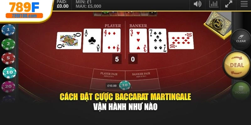 Cách đặt cược Baccarat martingale như nào cho hiệu quả